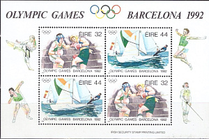 Ирландия, 1992, Олимпийские игры, Барселона, блок